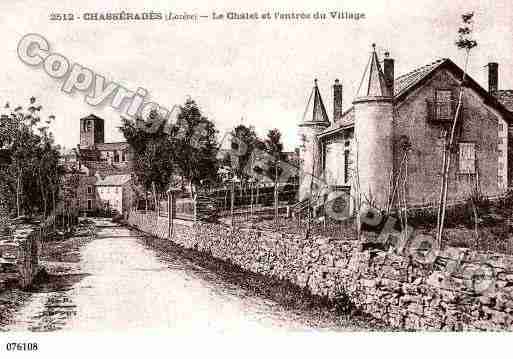 Ville de CHASSERADES, carte postale ancienne Ville de CHASSERADES, carte postale ancienne
