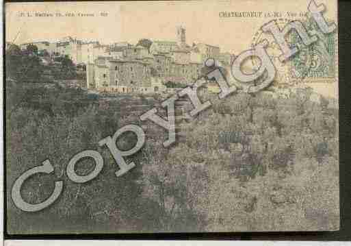 Ville de CHATEAUNEUFDEGRASSE, carte postale ancienne