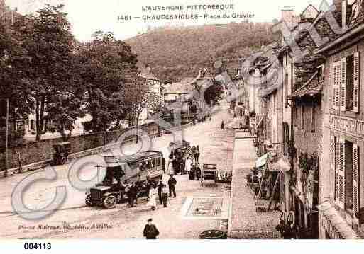 Ville de CHAUDESAIGUES, carte postale ancienne