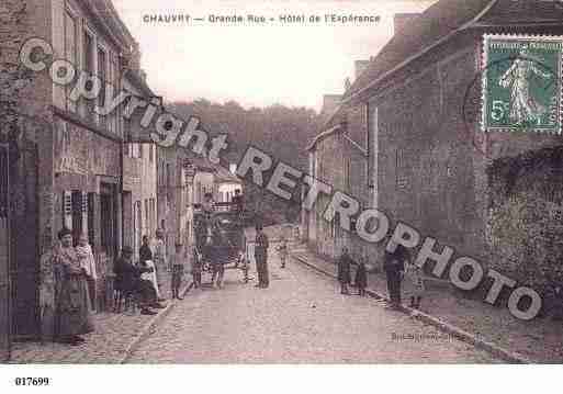 Ville de CHAUVRY, carte postale ancienne