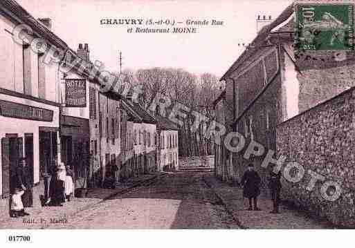 Ville de CHAUVRY, carte postale ancienne