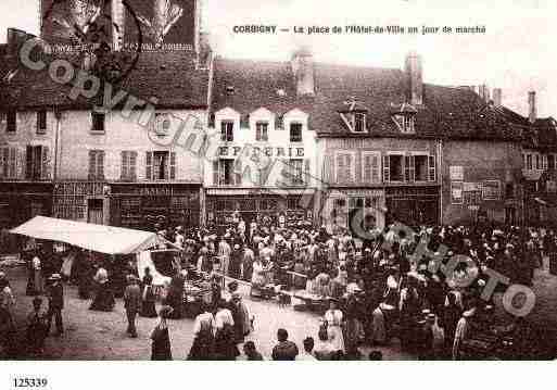 Ville de CORBIGNY, carte postale ancienne