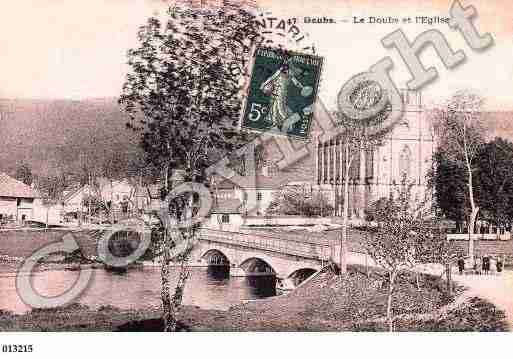 Ville de DOUBS, carte postale ancienne