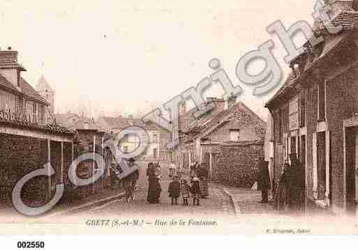 Ville de GRETZARMAINVILLIERS, carte postale ancienne