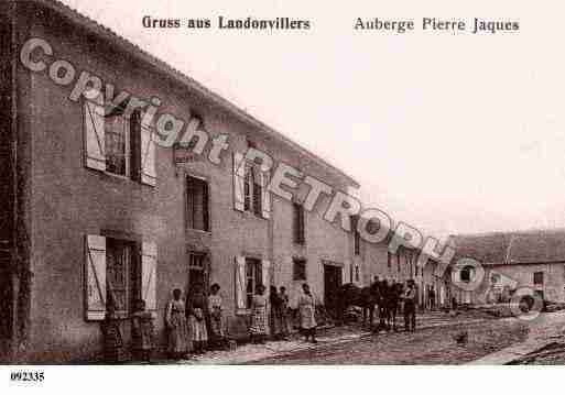 Ville de LANDONVILLERS, carte postale ancienne