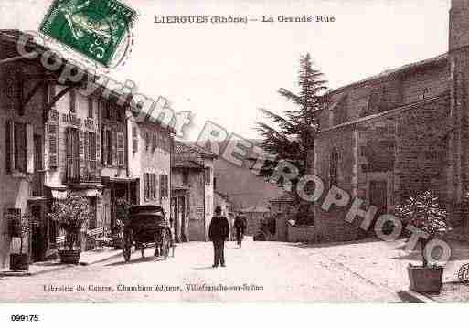 Ville de LIERGUES, carte postale ancienne