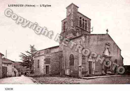 Ville de LIERGUES, carte postale ancienne