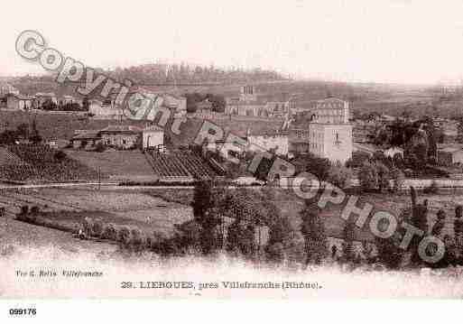 Ville de LIERGUES, carte postale ancienne