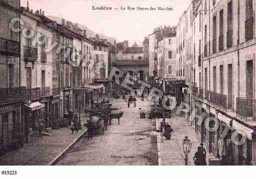 Ville de LODEVE, carte postale ancienne