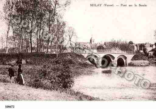 Ville de MOLAY, carte postale ancienne