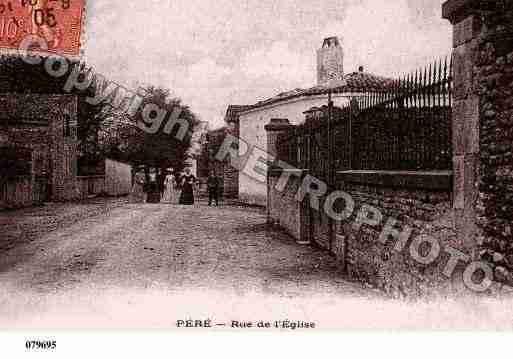 Ville de PERE, carte postale ancienne