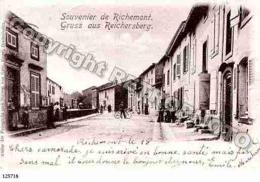 Ville de RICHEMONT, carte postale ancienne