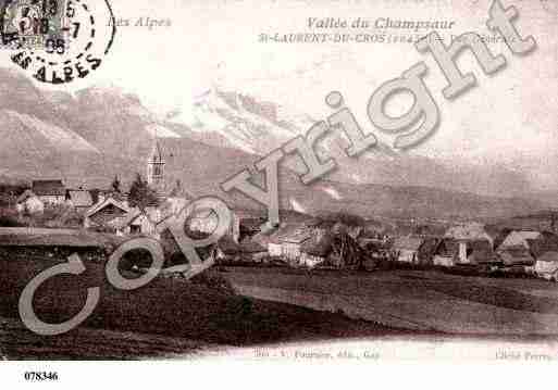 Ville de SAINTLAURENTDUCROS, carte postale ancienne