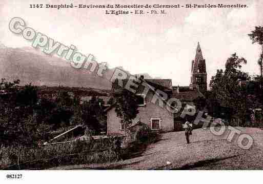 Ville de SAINTPAULLESMONESTIER, carte postale ancienne