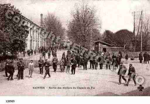 Ville de SAINTES, carte postale ancienne