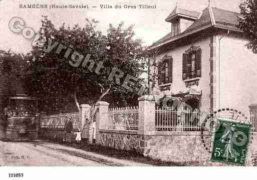 Ville de SAMOENS, carte postale ancienne