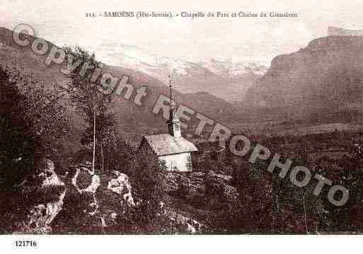 Ville de SAMOENS, carte postale ancienne