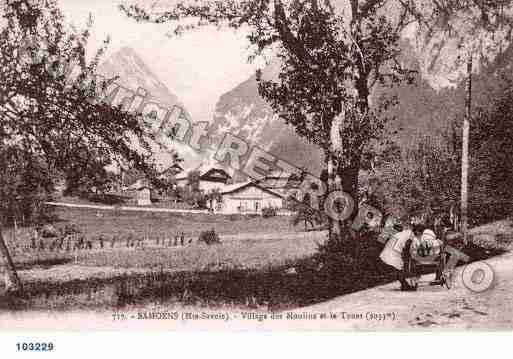 Ville de SAMOENS, carte postale ancienne