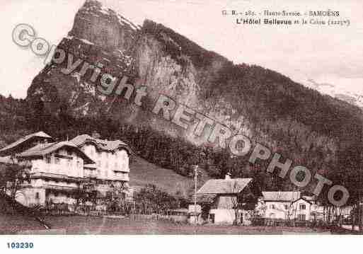 Ville de SAMOENS, carte postale ancienne