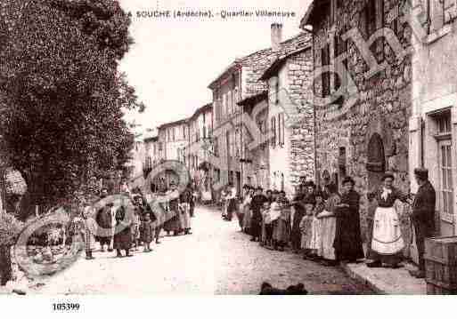 Ville de SOUCHE(LA), carte postale ancienne