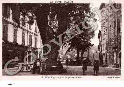 Ville de VENCE, carte postale ancienne