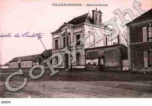 Ville de VILLEMANDEUR, carte postale ancienne