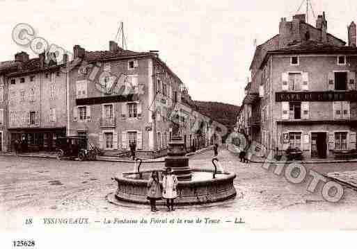 Ville de YSSINGEAUX, carte postale ancienne