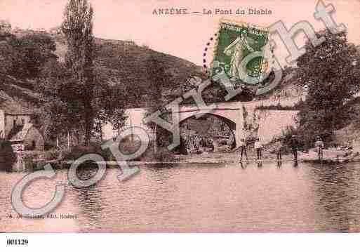 Ville de ANZEME, carte postale ancienne