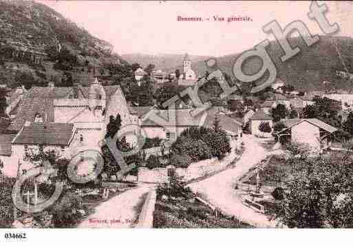 Ville de BENONCES, carte postale ancienne