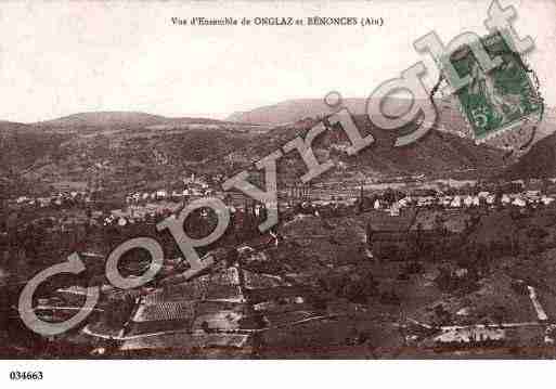 Ville de BENONCES, carte postale ancienne