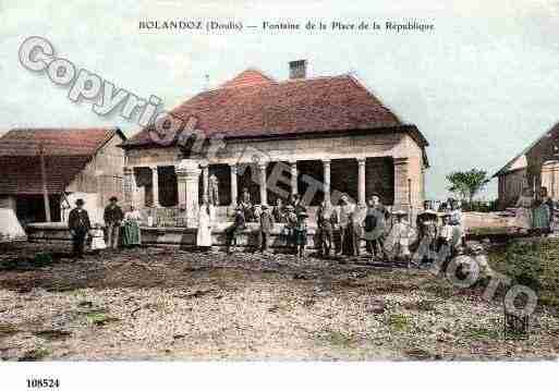 Ville de BOLANDOZ, carte postale ancienne