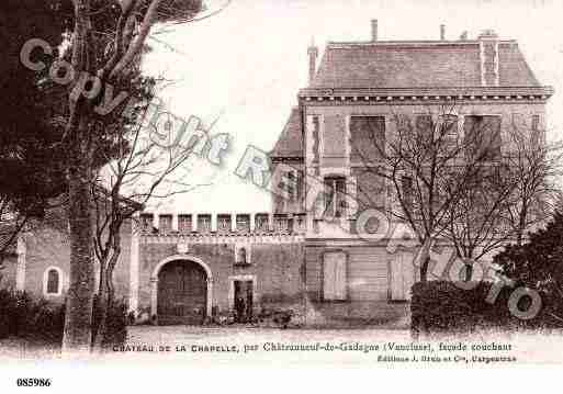 Ville de CHATEAUNEUFDEGADAGNE, carte postale ancienne