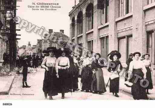 Ville de CHATEAUROUX, carte postale ancienne