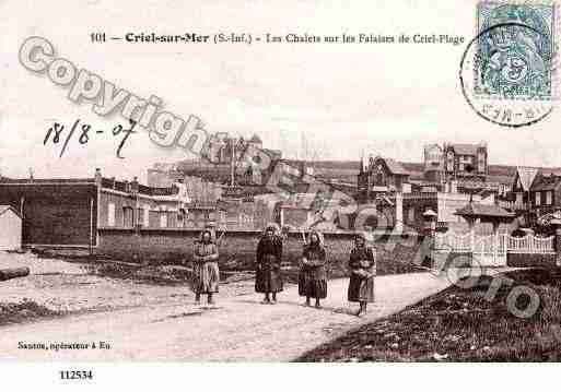 Ville de CRIELSURMER, carte postale ancienne