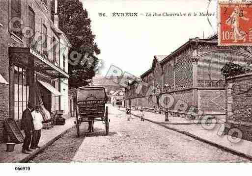 Ville de EVREUX, carte postale ancienne