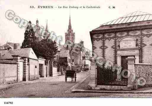 Ville de EVREUX, carte postale ancienne