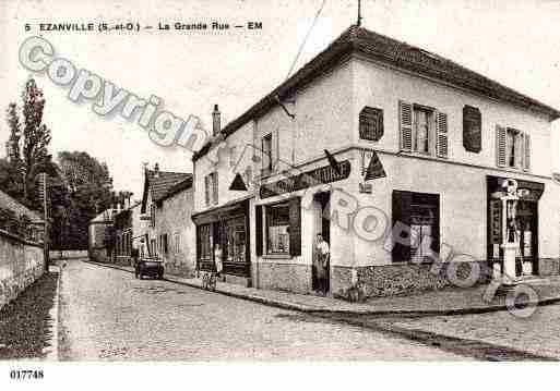 Ville de EZANVILLE, carte postale ancienne