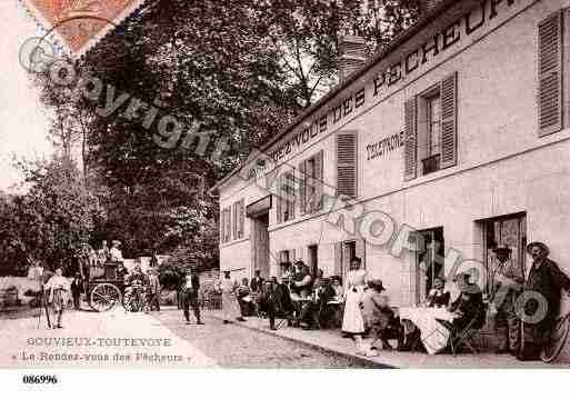 Ville de GOUVIEUX, carte postale ancienne