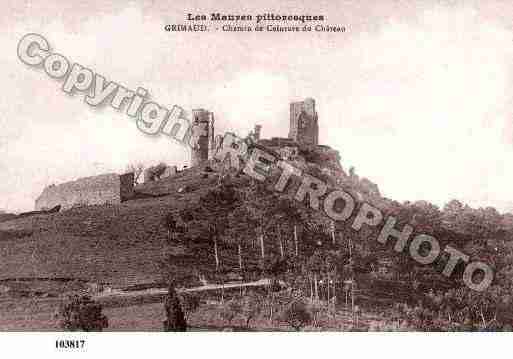 Ville de GRIMAUD, carte postale ancienne