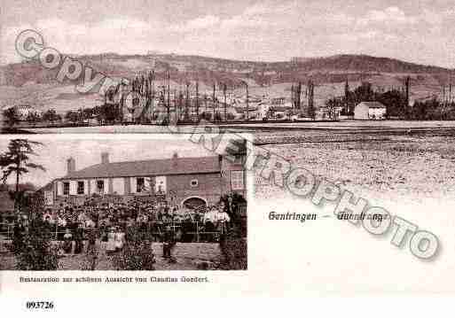 Ville de GUENTRANGE, carte postale ancienne