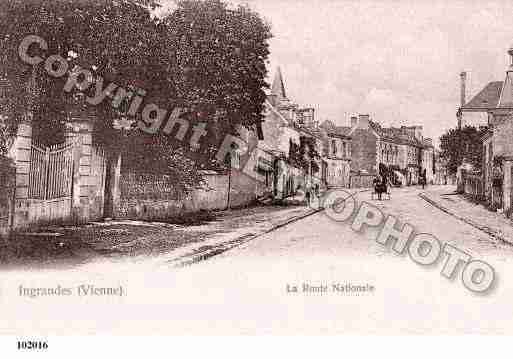 Ville de INGRANDESSURVIENNE, carte postale ancienne