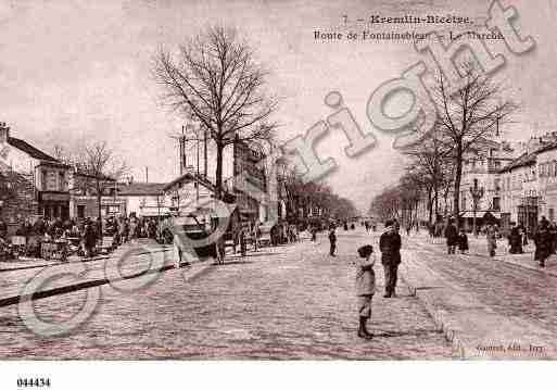 Ville de KREMLINBICETRE(LE), carte postale ancienne