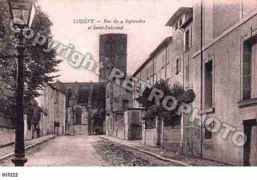 Ville de LODEVE, carte postale ancienne