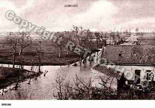 Ville de LORGIES, carte postale ancienne