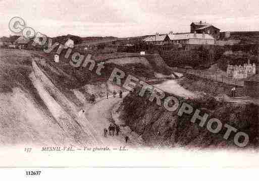 Ville de MESNILVAL, carte postale ancienne