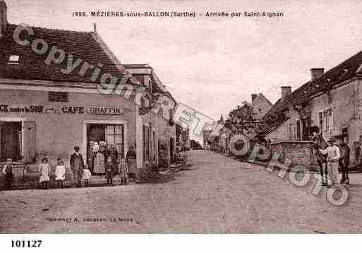 Ville de MEZIERESSURPONTHOUIN, carte postale ancienne