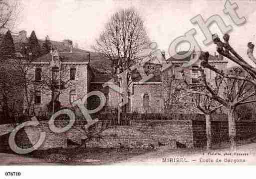 Ville de MIRIBEL, carte postale ancienne