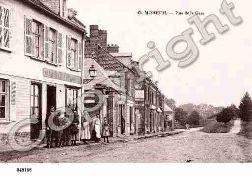 Ville de MOREUIL, carte postale ancienne