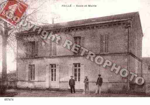 Ville de PAILLE, carte postale ancienne