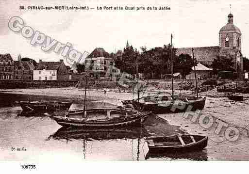 Ville de PIRIACSURMER, carte postale ancienne